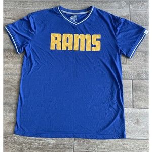 NFL Pro line Los Angeles Rams V neck size XL Blue Fanatics Retails $39.99